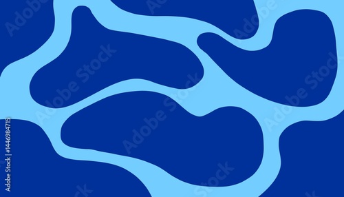 Abstract background seamless pattern with blob shapes and texture. Modern graphic print with liquid organic shapes, bright paint splashes and spots. Trendy summer pattern, vector illustration 