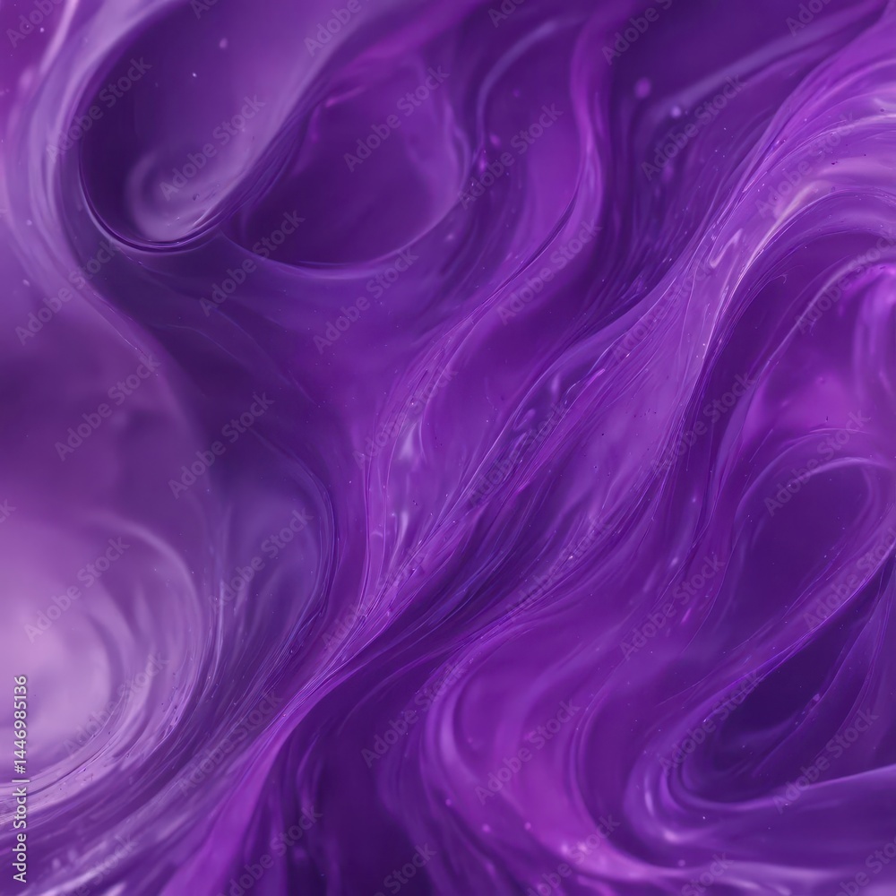 Naklejka premium Abstract purple swirls, vibrant hues, soft focus, dreamy texture, fantasy, psychedelic