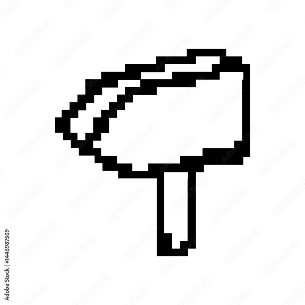 Fototapeta premium pixel mark arrow icon