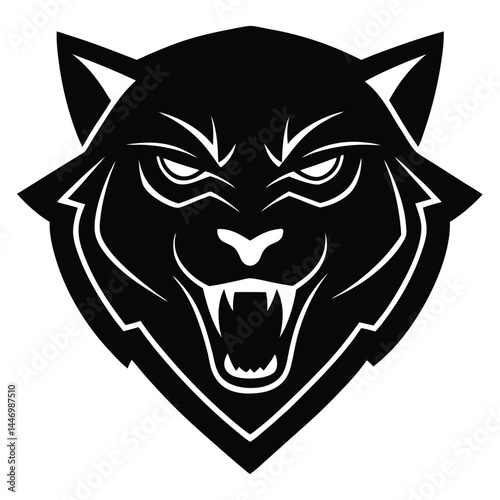 Panther black Vector Illustration, ESP