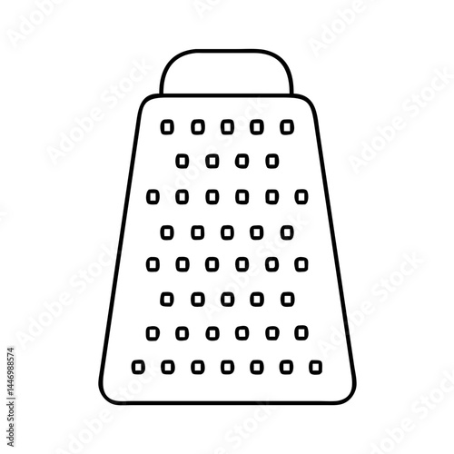 grater icon, grater line art - simple line art of grater, perfect for grater logos and icons