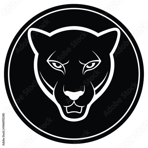 Panther black Vector Illustration, ESP