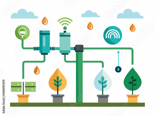 smart drip irrigation system                    