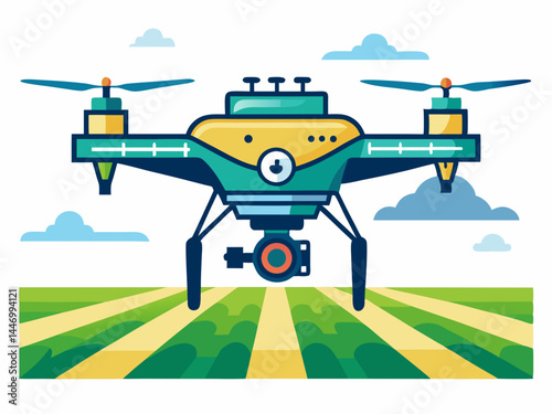 drone with camera for crop monitoring      