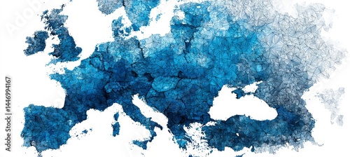 Obraz na płótnie Europe map. Generative AI technology.
w salonie