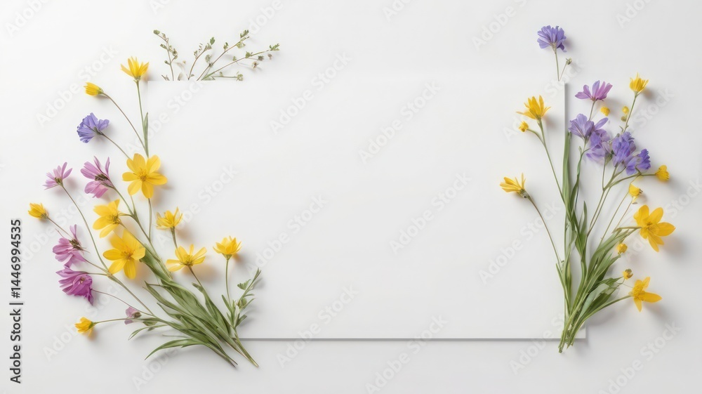 spring border with flowers spring border with flowers