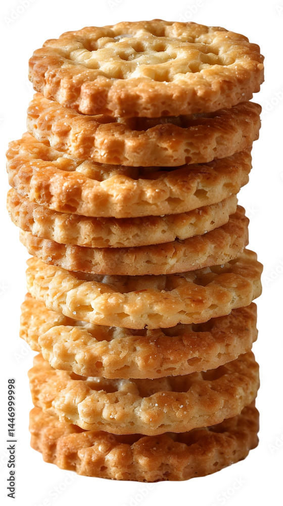Stack of Buttery Cookies. Stack of Buttery Cookies.