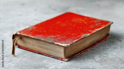 Red rectangular bookmark with rounded corners, ideal for books - stationery simple office supplies