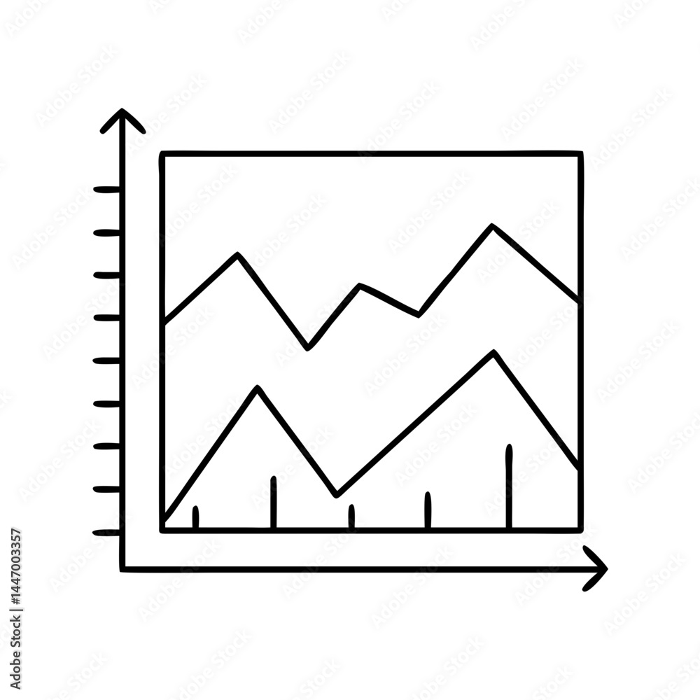 area chart icon, area chart line art - simple line art of area chart, perfect for area chart logos and icons area chart icon, area chart line art - simple line art of area chart, perfect for area chart logos and icons