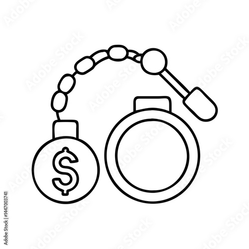 bail icon, bail line art - simple line art of bail, perfect for bail logos and icons