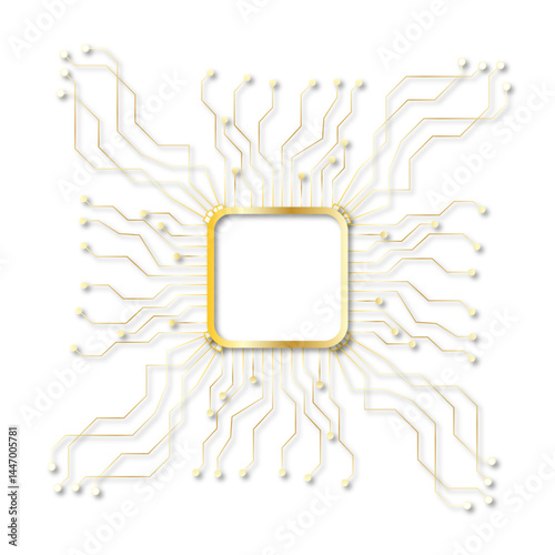 circuit technology logo vector. 