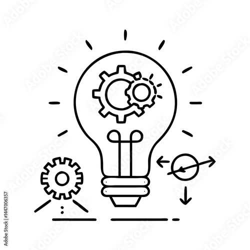 breakthrough idea icon, breakthrough idea line art - simple line art of breakthrough idea, perfect for breakthrough idea logos and icons
