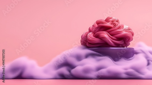 Marshmallow treat close up
