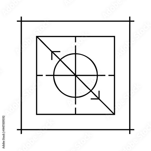 chi square icon, chi square line art - simple line art of chi square, perfect for chi square logos and icons