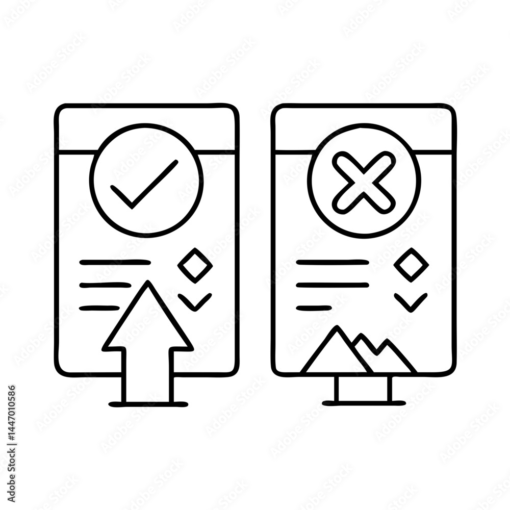 compare icon, compare line art - simple line art of compare, perfect for compare logos and icons