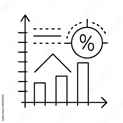 confidence interval icon, confidence interval line art - simple line art of confidence interval, perfect for confidence interval logos and icons