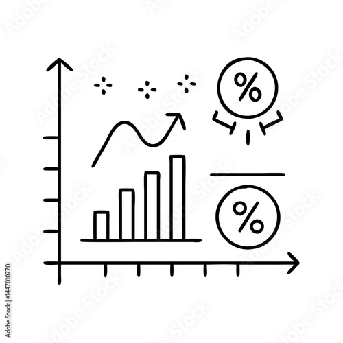 confidence interval icon, confidence interval line art - simple line art of confidence interval, perfect for confidence interval logos and icons