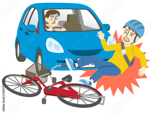 車と自転車事故　交通事故