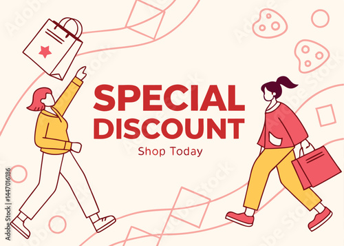 business concept illustration sale banner 