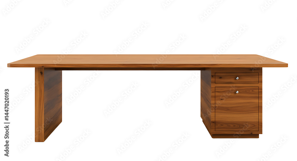 Elegant wooden executive desk with a minimalist design, perfect for offices Elegant wooden executive desk with a minimalist design, perfect for offices