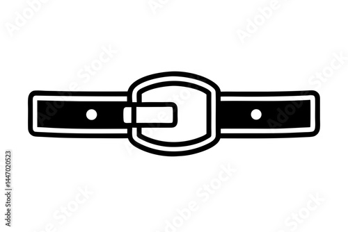 Buckle Up silhouette vector illustration
