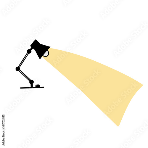 illustration vector spotlight lighting study table