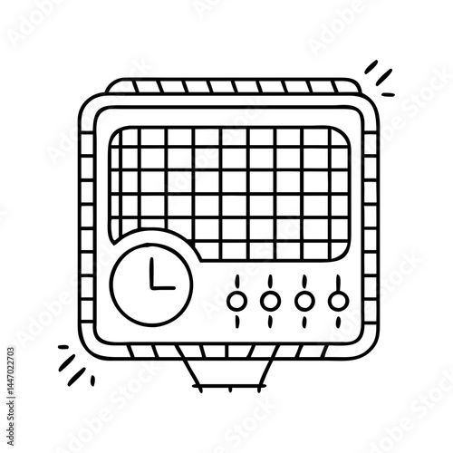 net metering icon, net metering line art - simple line art of net metering, perfect for net metering logos and icons