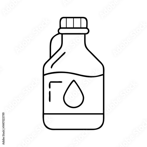 oil bottle icon, oil bottle line art - simple line art of oil bottle, perfect for oil bottle logos and icons