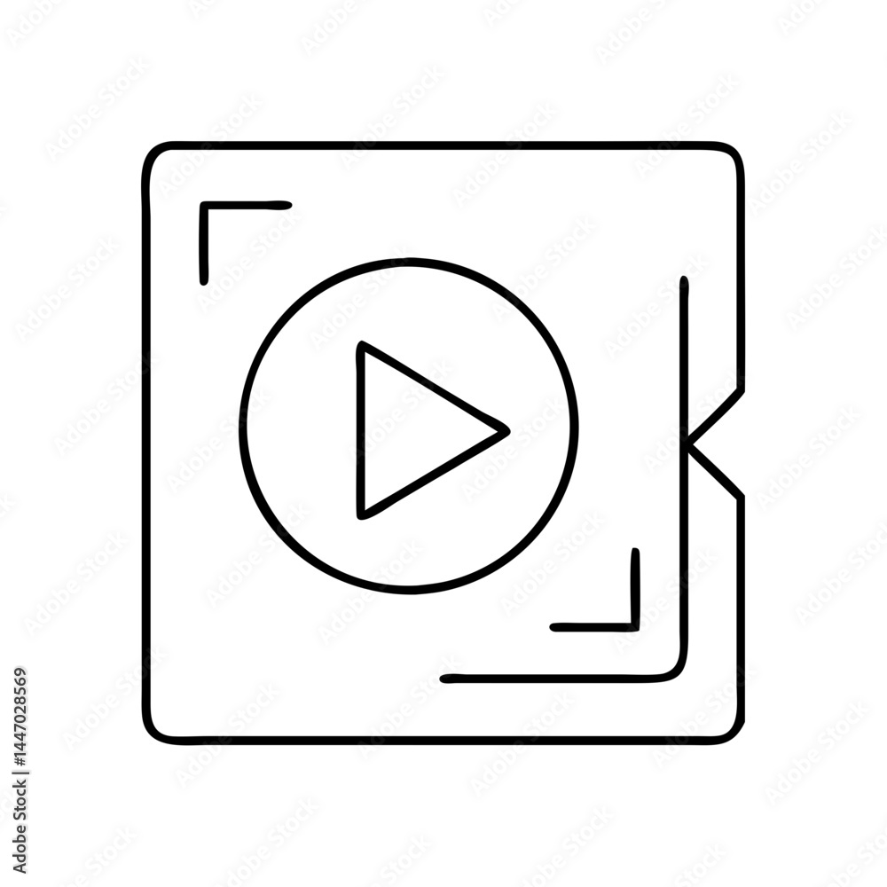 play button icon, play button line art - simple line art of play button, perfect for play button logos and icons play button icon, play button line art - simple line art of play button, perfect for play button logos and icons