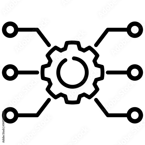 Setting Server line icon