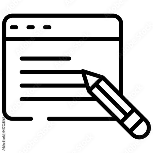 Programming line icon