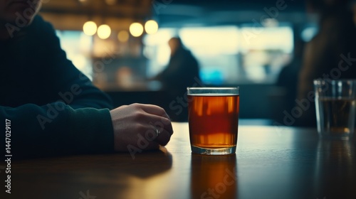 A person relaxes at a desk, holding a cup of tea with their smartphone turned off, embracing tranquility free from digital interruptions and social media