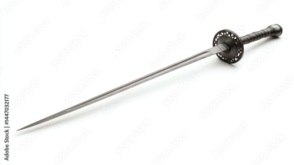 Fencing sword isolated on white background Fencing sword isolated on white background