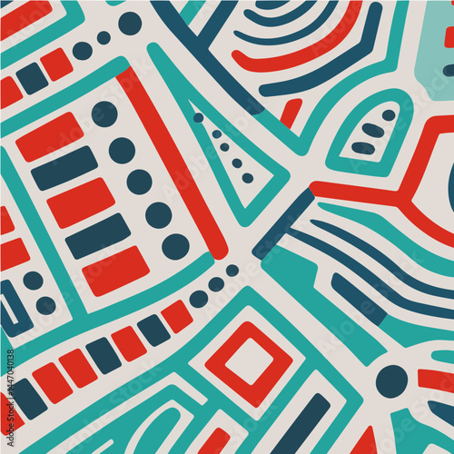 abstract seamless pattern with circles