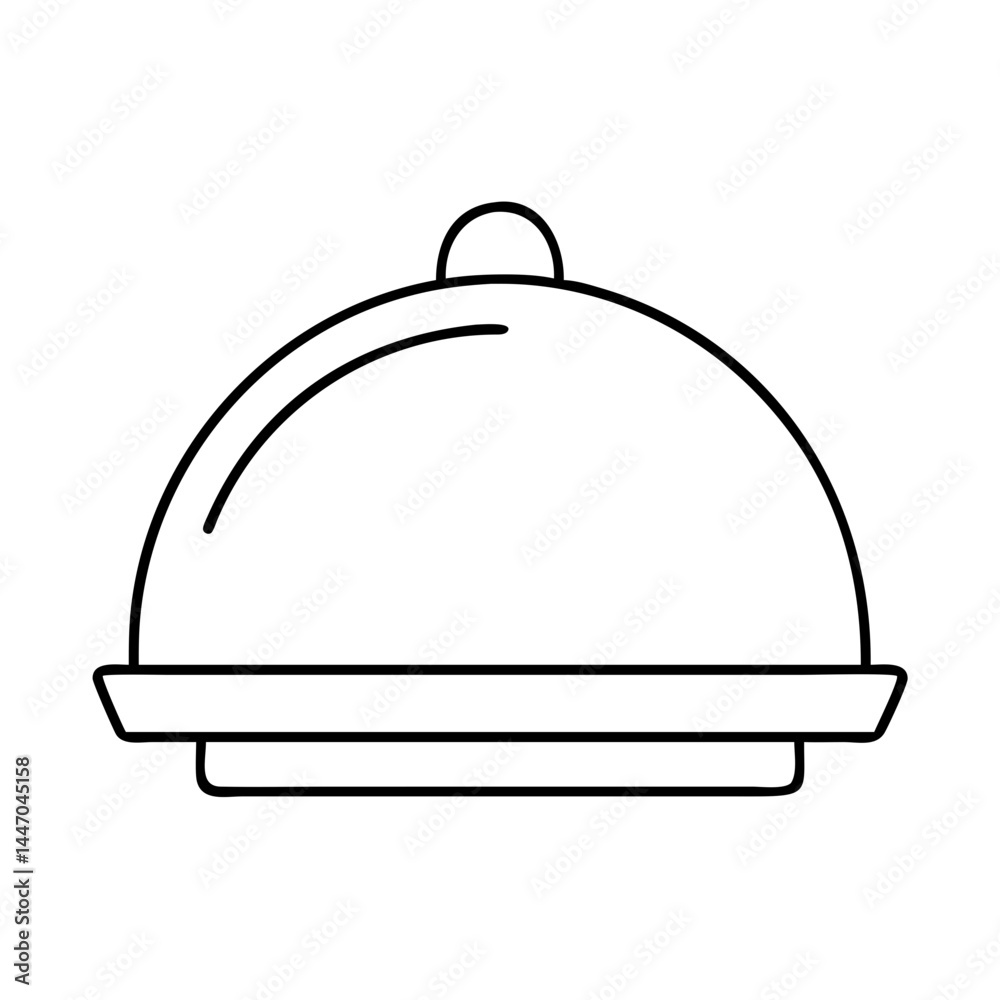 serving tray icon, serving tray line art - simple line art of serving tray, perfect for serving tray logos and icons serving tray icon, serving tray line art - simple line art of serving tray, perfect for serving tray logos and icons