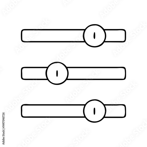 slider icon, slider line art - simple line art of slider, perfect for slider logos and icons