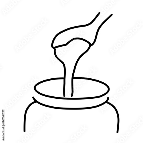 set icon vector honey theme