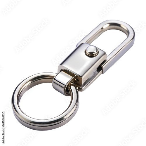 Silver Metal Keyring with Swivel Clip: Durable and Practical Key Chain
