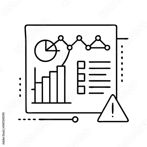 statistical modeling icon, statistical modeling line art - simple line art of statistical modeling, perfect for statistical modeling logos and icons
