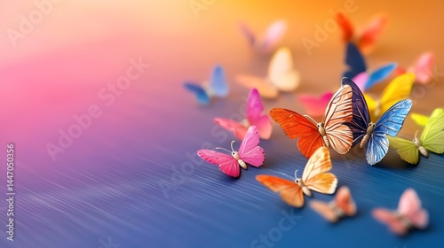 Vibrant colourful abstract