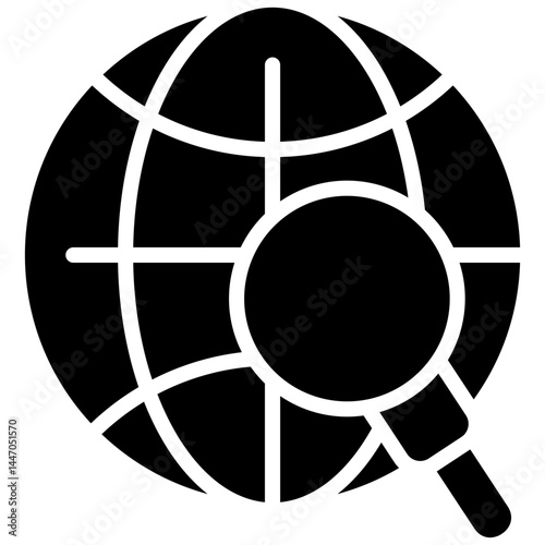 Analysis glyph icon