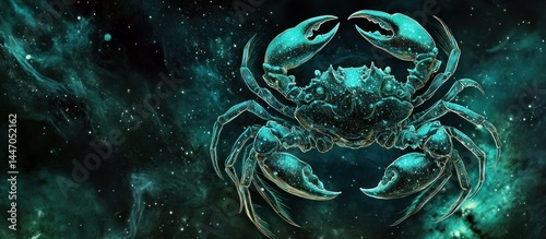 Celestial Crab: A cosmic depiction of Cancer Zodiac sign