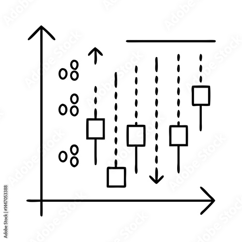 variance icon, variance line art - simple line art of variance, perfect for variance logos and icons