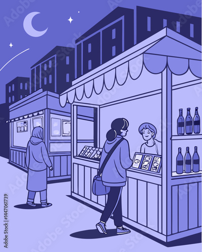 Night Market A Serene Evening of Shopping and Delights