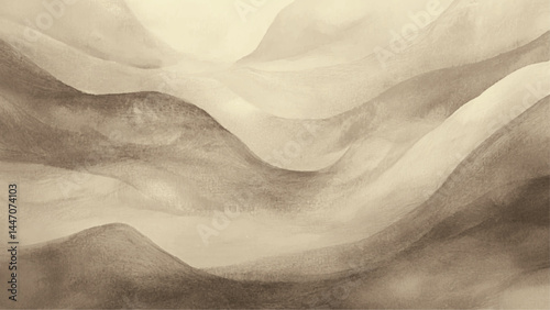 Sfondo con tessuto di lino. Sandy Shores with Flowing Patterns, a close-up view of soft textures