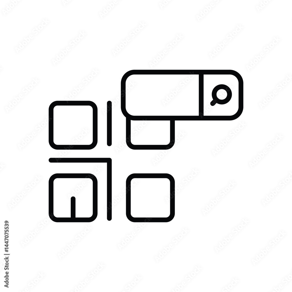Qr Code icon vector stock illustration Qr Code icon vector stock illustration