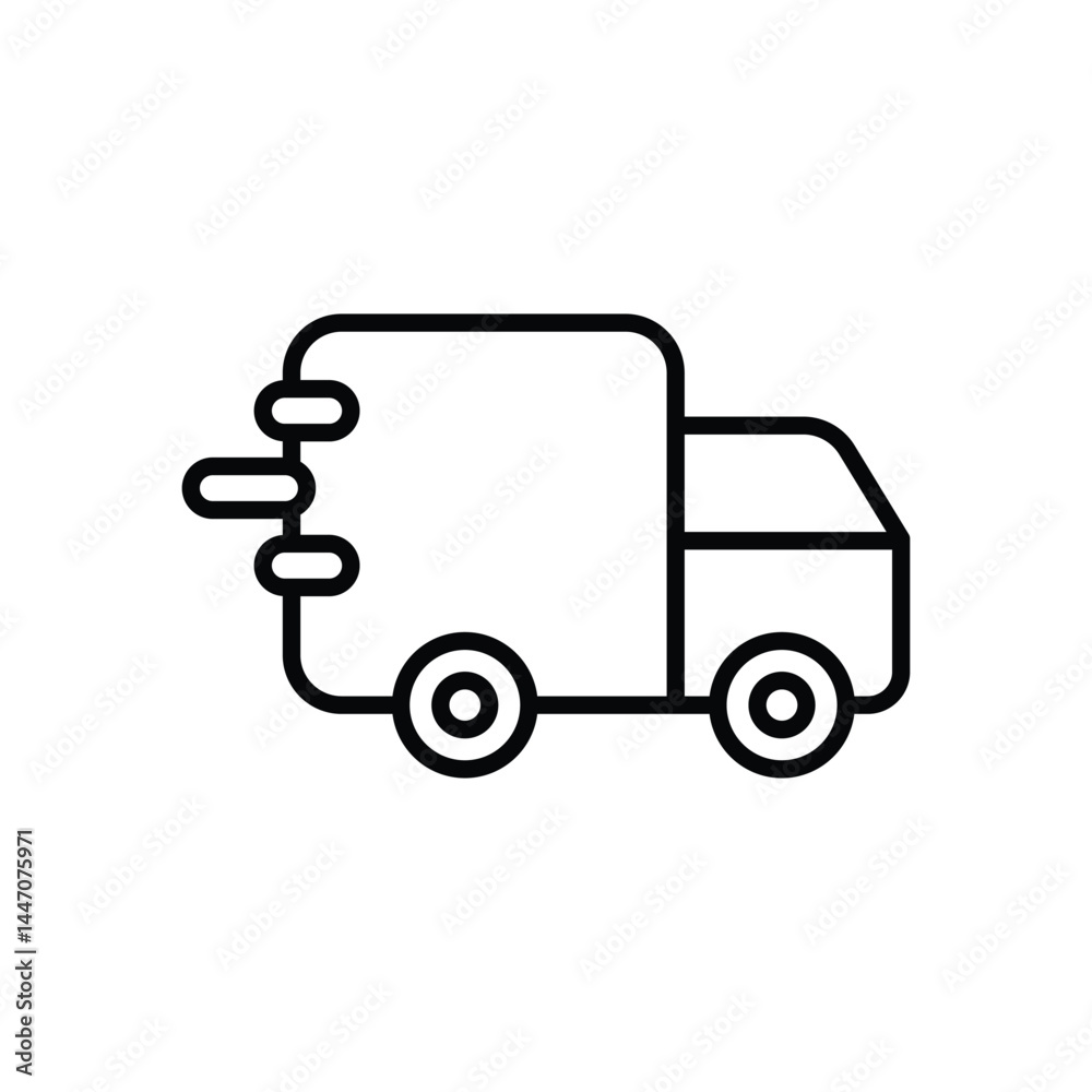Fototapeta premium Free Delivery icon vector stock illustration