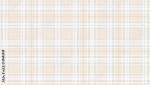 Beige, grey and white  plaid fabric texture background. Luxury plaid checkered seamless pattern.