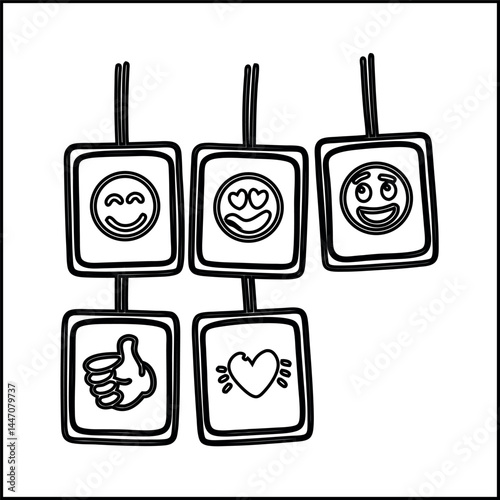 Vector illustration design set of electrical outlet icons with electric plug symbols for technology equipment