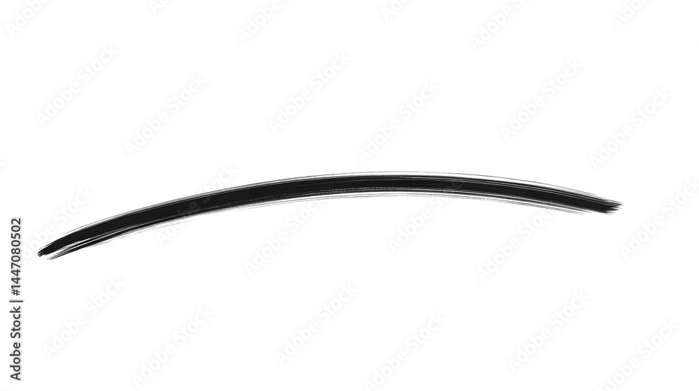 Isolated Black Curved Line Illustration Graphic Design Element Isolated Black Curved Line Illustration Graphic Design Element